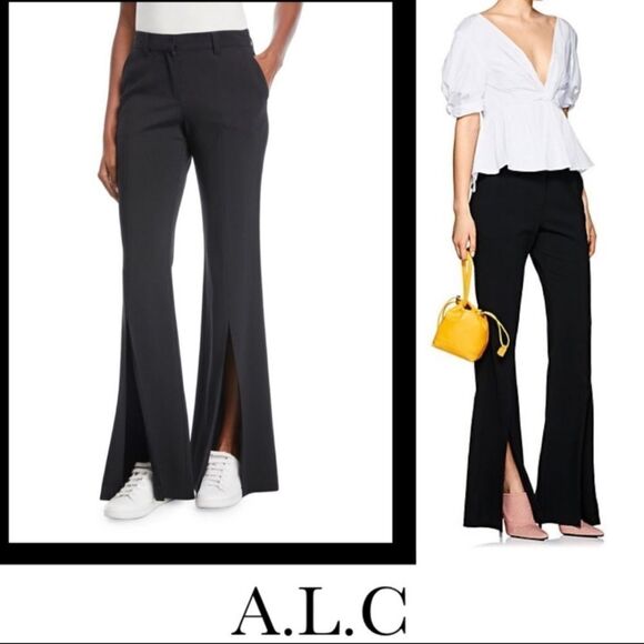 A.L.C. Slit Hem Pants Size 2 - Picture 1 of 11